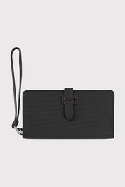 Zoozie Bags Cartera para Mujer, Piel PU, Negro, Elegante y Funcional, Múltiples Compartimentos